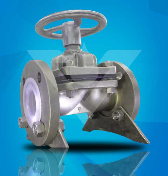 Stainless Steel PFA Lined Diaphragm Valve