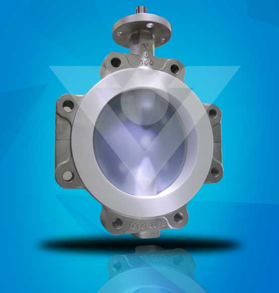 PTFE Lined Butterfly Valve With Stainless Steel Body Material